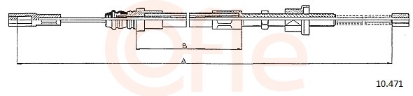 Cable, parking brake - 10.471 COFLE