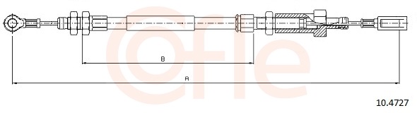 Cable, parking brake - 10.4727 COFLE