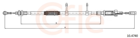 Cable, parking brake - 10.4740 COFLE