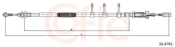 Cable, parking brake - 10.4741 COFLE