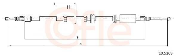 Cable, parking brake - 10.5168 COFLE