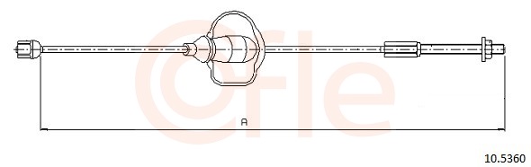 Cable, parking brake - 10.5360 COFLE