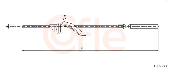 Cable, parking brake - 10.5380 COFLE
