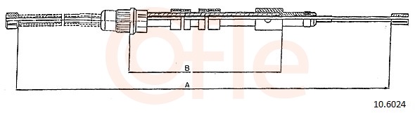 Cable, parking brake - 10.6024 COFLE