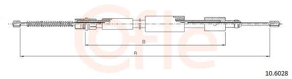 Cable, parking brake - 10.6028 COFLE