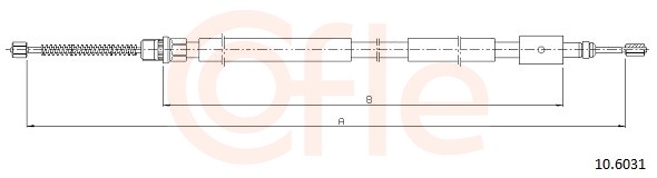 Cable, parking brake - 10.6031 COFLE