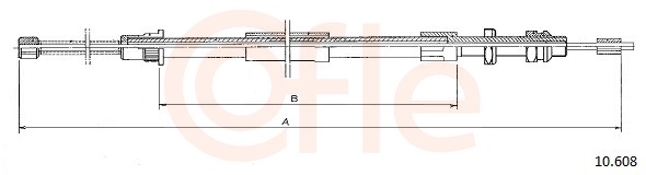 Cable, parking brake - 10.608 COFLE