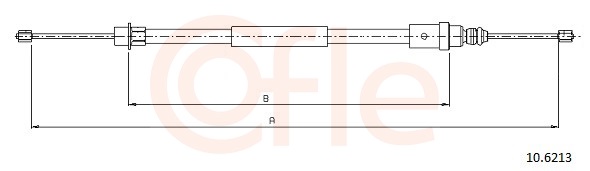 Cable, parking brake - 10.6213 COFLE