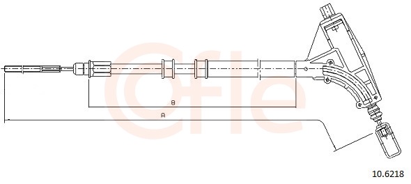Cable, parking brake - 10.6218 COFLE