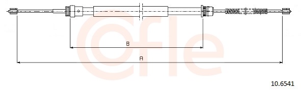 Cable, parking brake - 10.6541 COFLE