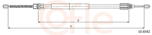 Cable, parking brake - 10.6542 COFLE