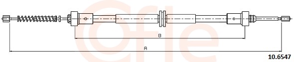 Cable, parking brake - 10.6547 COFLE