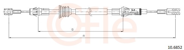 Cable, parking brake - 10.6852 COFLE