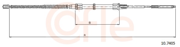 Cable, parking brake - 10.7405 COFLE