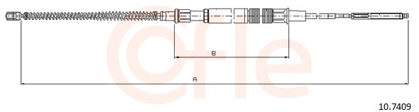 Cable, parking brake - 10.7409 COFLE