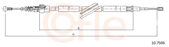 Cable, parking brake - 10.7506 COFLE