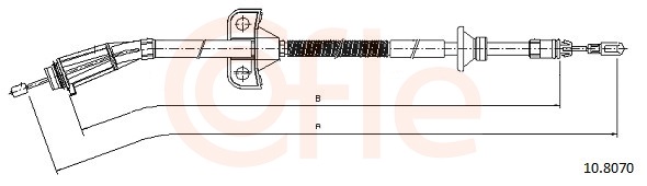 Cable, parking brake - 10.8070 COFLE