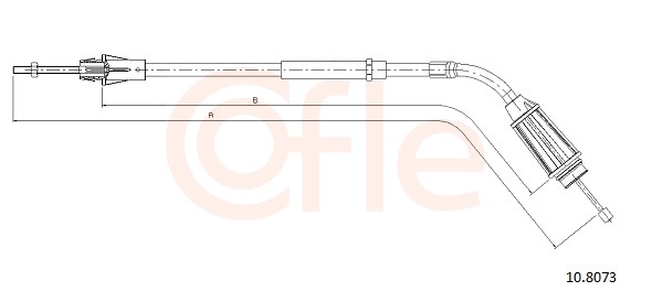 Cable, parking brake - 10.8073 COFLE