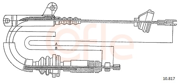 Cable, parking brake - 10.817 COFLE
