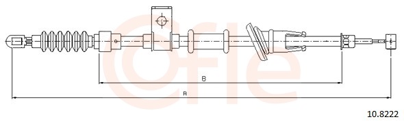 Cable, parking brake - 10.8222 COFLE