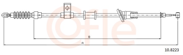 Cable, parking brake - 10.8223 COFLE
