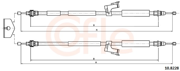Cable, parking brake - 10.8228 COFLE