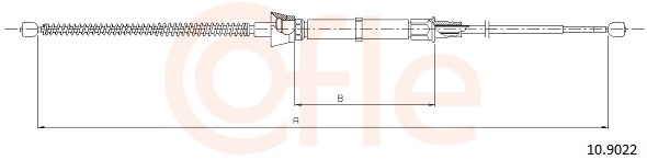 Cable, parking brake - 10.9022 COFLE