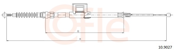 Cable, parking brake - 10.9027 COFLE
