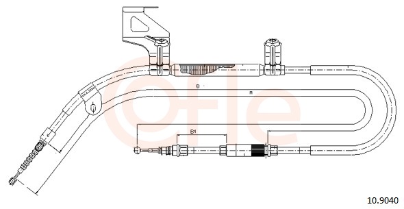 Cable, parking brake - 10.9040 COFLE