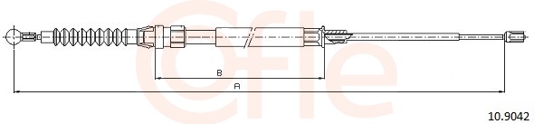 Cable, parking brake - 10.9042 COFLE