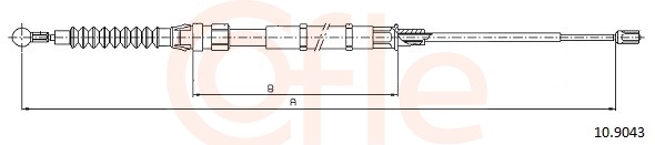 Cable, parking brake - 10.9043 COFLE