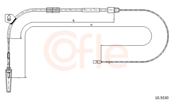 Cable, parking brake - 10.9330 COFLE