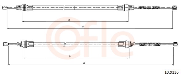 Cable, parking brake - 10.9336 COFLE