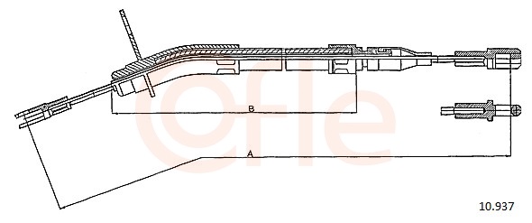 Cable, parking brake - 10.937 COFLE