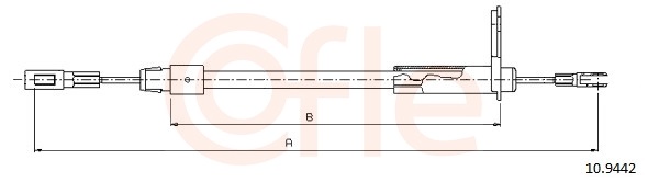 Cable, parking brake - 10.9442 COFLE