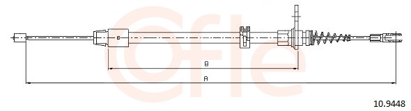 Cable, parking brake - 10.9448 COFLE