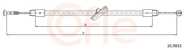 Cable, parking brake - 10.9833 COFLE
