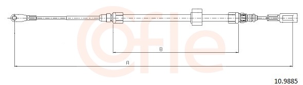 Cavo comando, Freno stazionamento - 10.9885 COFLE