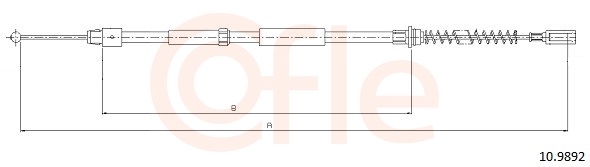 Cable, parking brake - 10.9892 COFLE