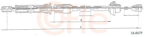 Accelerator Cable - 11.0177 COFLE