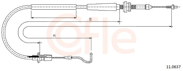 Cavo acceleratore - 11.0637 COFLE