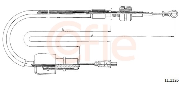 Accelerator Cable - 11.1326 COFLE