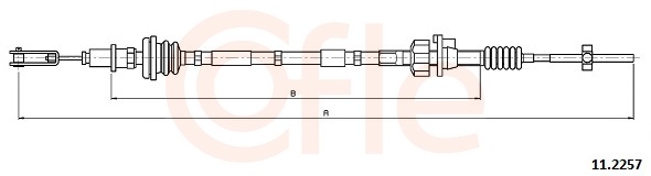 Clutch Cable - 11.2257 COFLE
