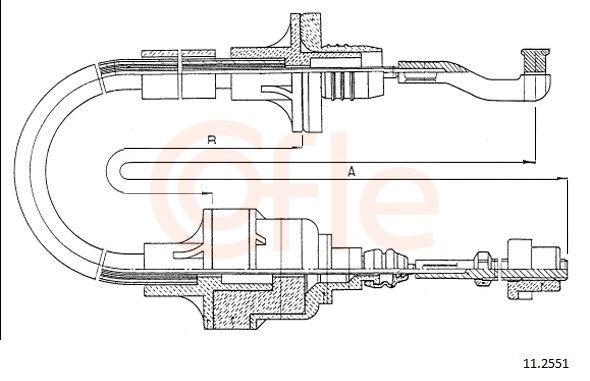 Clutch Cable - 11.2551 COFLE