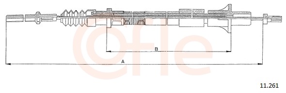 Clutch Cable - 11.261 COFLE