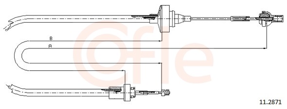 Clutch Cable - 11.2871 COFLE