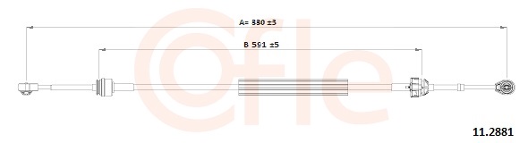 Cavo comando, Cambio manuale - 11.2881 COFLE