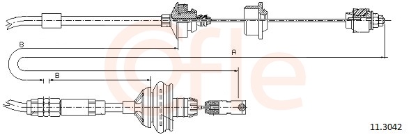 Clutch Cable - 11.3042 COFLE