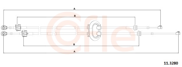 Cavo comando, Cambio manuale - 11.3280 COFLE