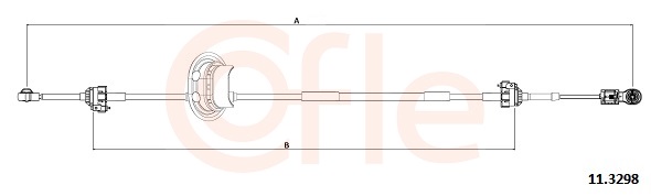 Cavo comando, Cambio manuale - 11.3298 COFLE
